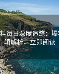 0300. 黑料每日深度追踪：爆料合集逻辑解析，立即阅读