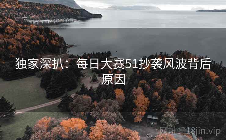 独家深扒：每日大赛51抄袭风波背后原因